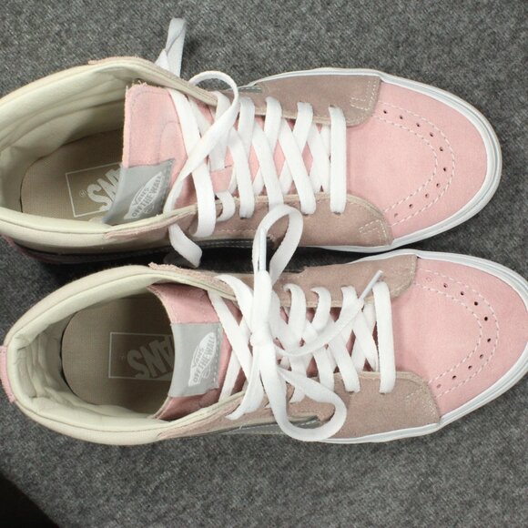 Vans Sk8 Hi Color Block Pink Multi Color Shoes Suede Canvas, Womens Size 9 - Picture 13 of 15